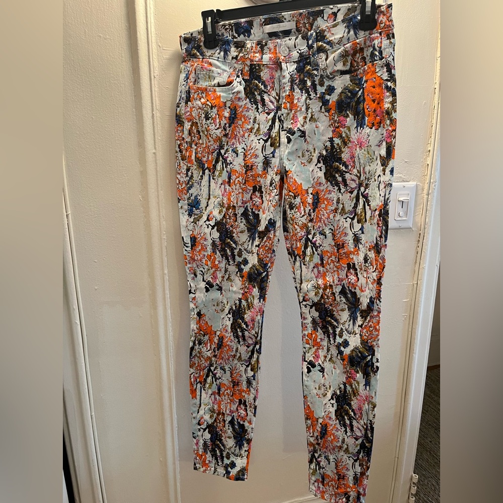 7 For All Mankind cotton jeans style print pants.